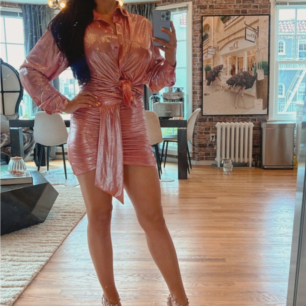 House of CB 'ROXANNE' PINK METALLIC PLISSE
House of CB 2 pcs